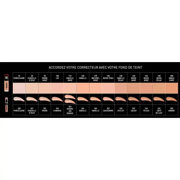 336 Caramel Foncé - Correcteur et Fond de Teint 2 en 1 Infaillible More Than Concealer de L'Oréal Paris L'Oréal 5,00 €