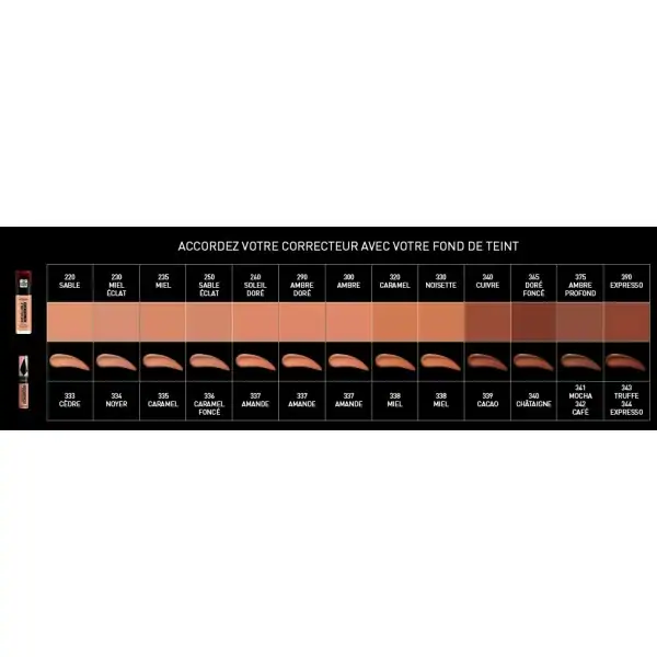 336 Caramel Foncé - Correcteur et Fond de Teint 2 en 1 Infaillible More Than Concealer de L'Oréal Paris L'Oréal 5,00 €