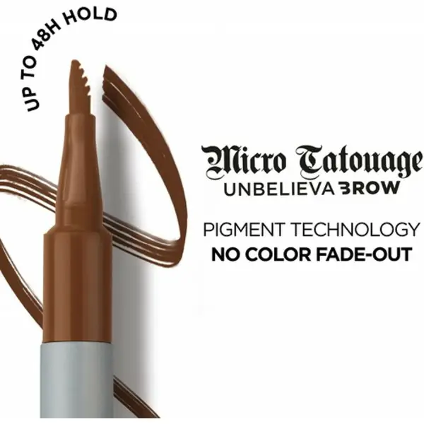 105 Brunette - Feutre à Sourcils Micro Tatouage Unbelievabrow de L'Oréal Paris L'Oréal 5,99&nbsp;€