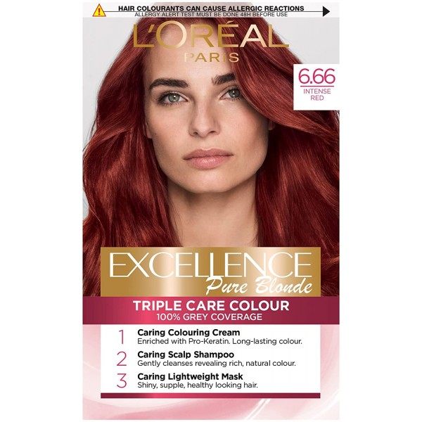 Mijnwerker Diagnostiseren Kalmerend 6.66 Intens rood - Permanente haarkleur Excellence Creme T...