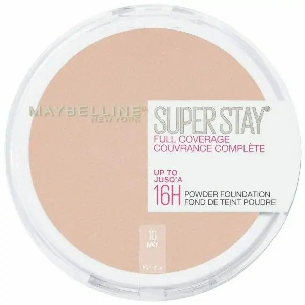 010 Ivory - Poudre Compacte Waterproof Superstay Haute Couvrance 16H de Maybelline New York Maybelline 6,47 €