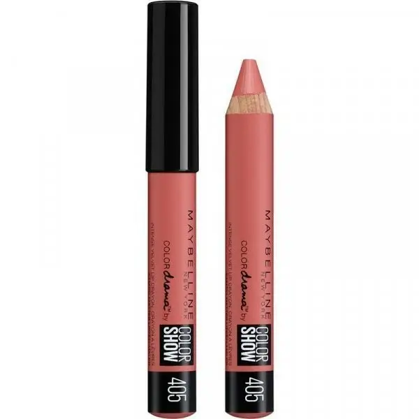 405 Love Peaches - Red lip PENCIL Velvet MATTE Colordrama by Colorshow of Gemey Maybelline Gemey Maybelline 7,99 €