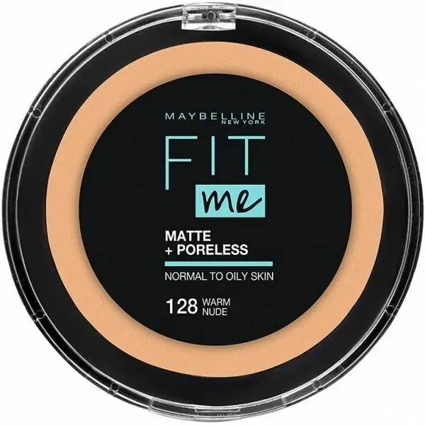 128 Warm Nude - FIT ME Matte + Polvo prensado sen poros de Maybelline New York Maybelline 6,36 €