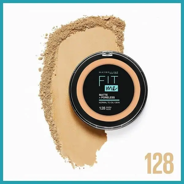 128 Warm Nude - FIT ME Matte + Poreless Powder Press di Maybelline New York Maybelline 6,36 €