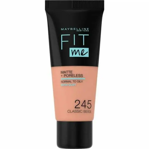 245 Classic Beige - Foundation FIT ME MATTE & PORELESS by Maybelline Maybelline 5,76 €