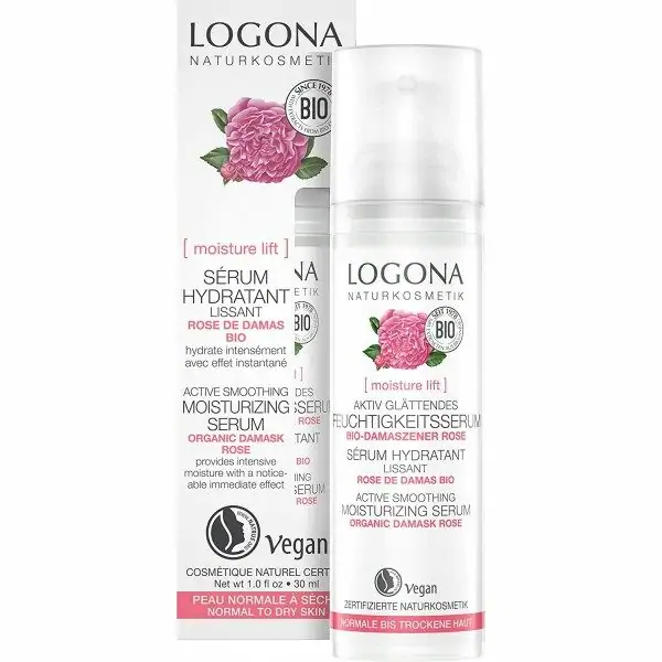 [ EXPIRED ] 4x Sérum Hydratant Lisant Rose de Damas et Algue Kalpariane Bio & Vegan de Logona Naturkosmetik LOGONA Naturkosme...