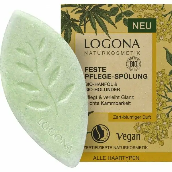 Acondicionador Sólido Organic & Vegan Hemp & Elderberry Oil de Logona Naturkosmetik LOGONA Naturkosmetik 5,31 €