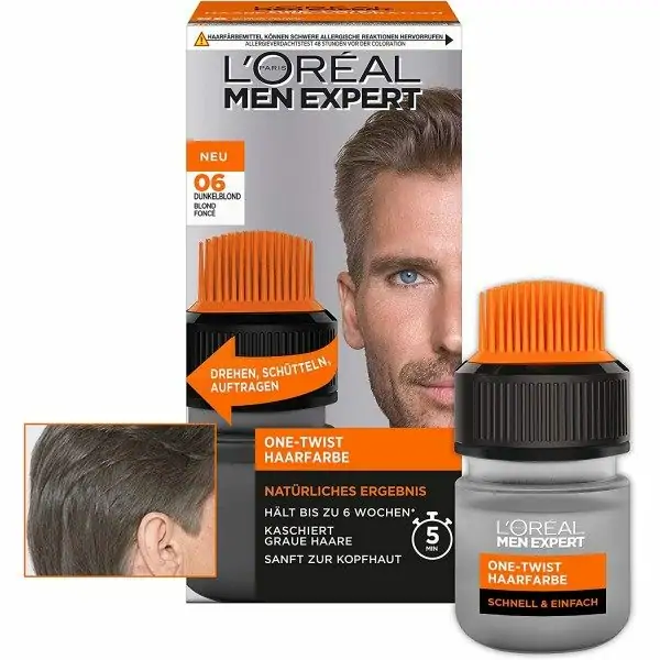06 Dark Blond - Color de cabell per a homes Color de cabell One Twist de L'Oréal Paris Men Expert Garnier 5,33 €
