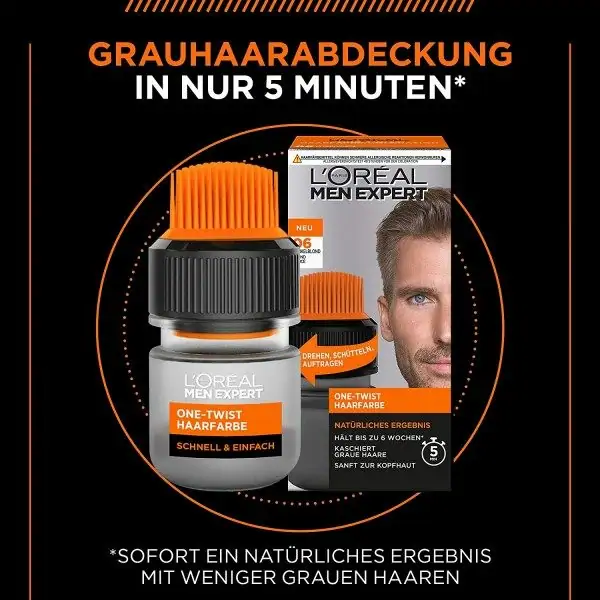 06 Rubio oscuro - Tinte para el cabello para hombres One Twist Hair Color de L'Oréal Paris Men Expert Garnier 5,33 €