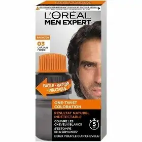 03 Dark Chestnut - Color de cabell per a homes Color de cabell One Twist de L'Oréal Paris Men Expert Garnier 5,33 €