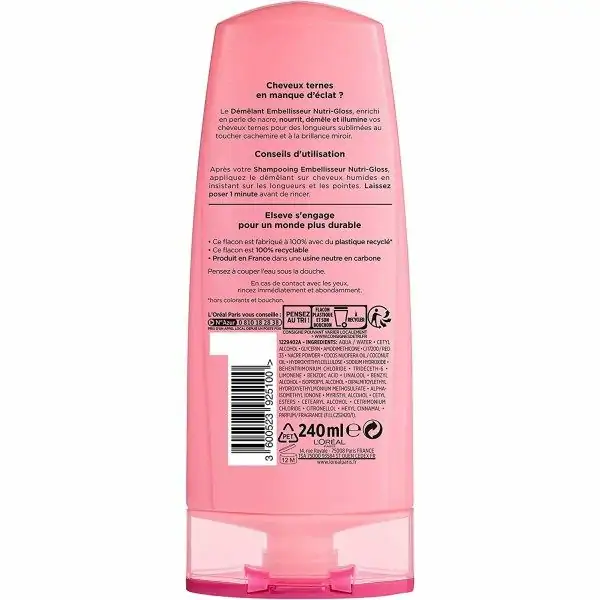 L'Oréal Paris L'Oréal Elseve Nutri-Gloss Acondicionador Embellecedor Desenredante 4,77 €