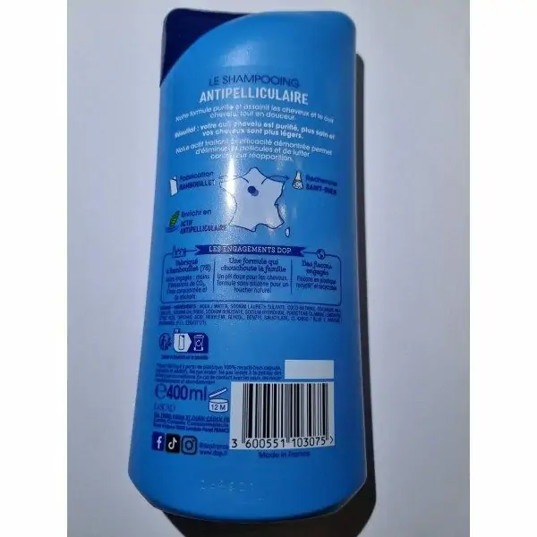 Shampooing Très Doux Antipelliculaire 400ml DOP DOP 1,87 €