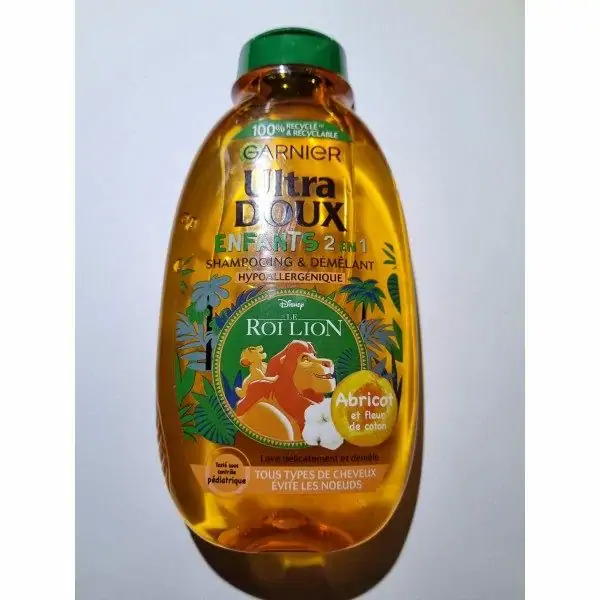 GARNIER Utra Doux Shampoing Enfant 2 en 1 - Abricot et fleur de coton - 250  ml