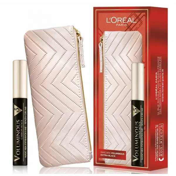 Mini-Trousse + Mascara VOLUMISSIME X5 Carbon Black ( Extra Noir ) de L'Oréal Paris L'Oréal 5,00 €