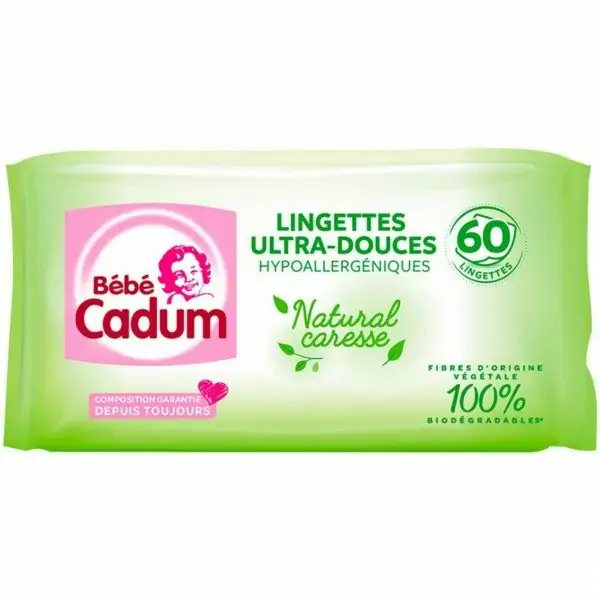 Baby Cadum Natural Caress Salviette Biodegradabili Baby Cadum 2,67 €