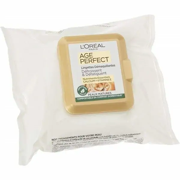 L'Oréal Paris L'Oréal Age Perfect Gladmakende en revitaliserende gezichts- en oogmake-up remover doekjes 4,68 €