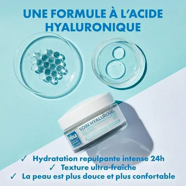 Hyalurogel Gel-Krema Hidratante Intentsiboa 24 H Eguneko Mixa Expert Sensitive Skin Mixa-ren eskutik 4,68 €