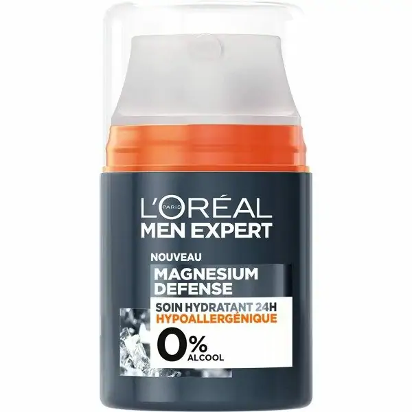 Soin Hydratant 24H Hypoallergénique Magnesium Defense de L'Oréal Paris Men Expert L'Oréal 5,00 €