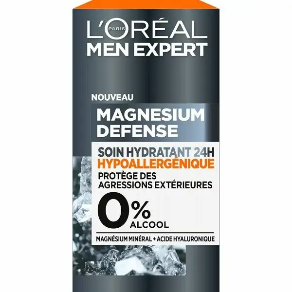 Soin Hydratant 24H Hypoallergénique Magnesium Defense de L'Oréal Paris Men Expert L'Oréal 5,00 €