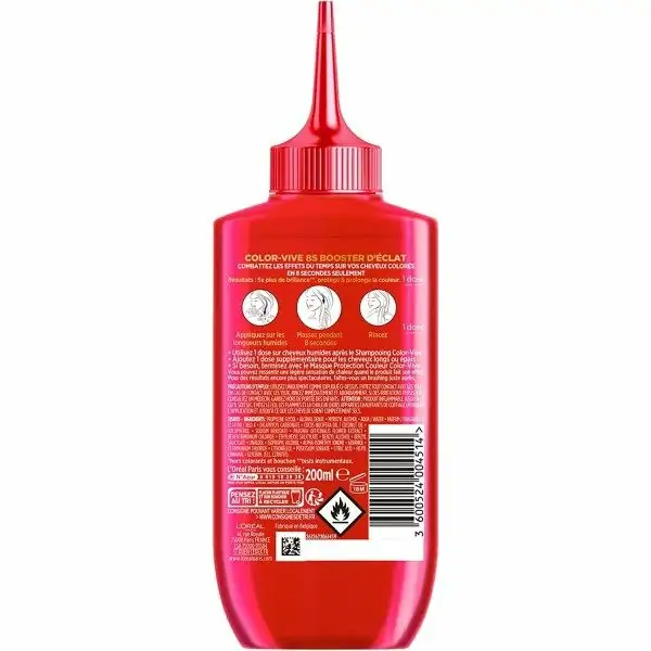 L'Oréal Paris L'Oréal Elseve Color-Vive Radiance Booster Lamellar Rinse Care 8 segundos 5,93 €