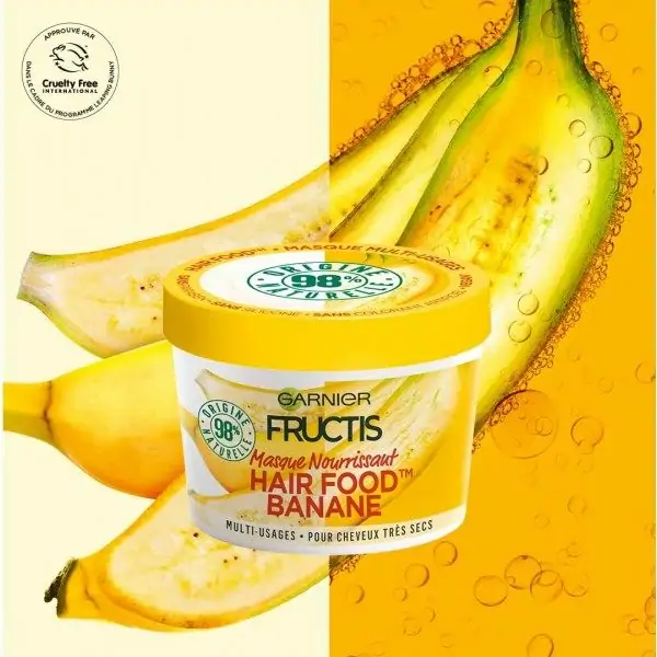 Garnier Fructis Banana erabilera anitzeko maskara elikagarria ile oso lehorrentzat 4,99 €