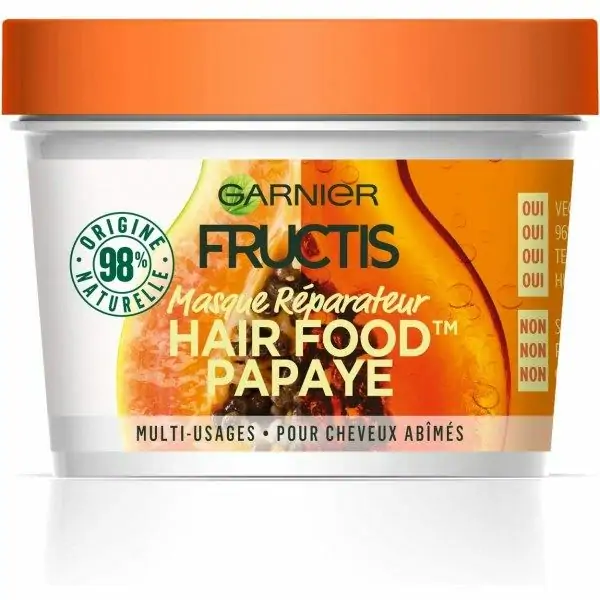 Garnier Fructis erabilera anitzeko papaia konpontzeko maskara kaltetutako ilearentzat Garnier £ 5,87