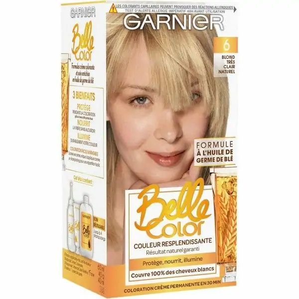 6 Very Light Natural Blonde - Belle Color Permanent Hair Color by Garnier Garnier 5,96 €