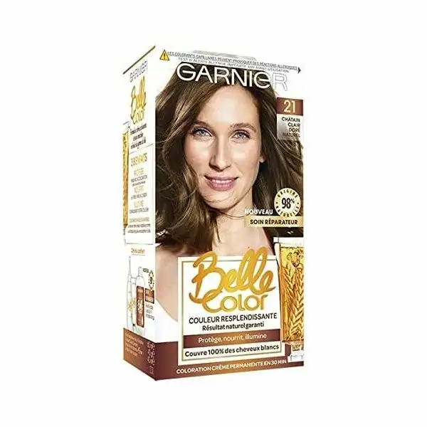 Garnier Garnier Belle Color Permanente Cabello Color 21 Natural Dorado Marrón Claro 5,99 €