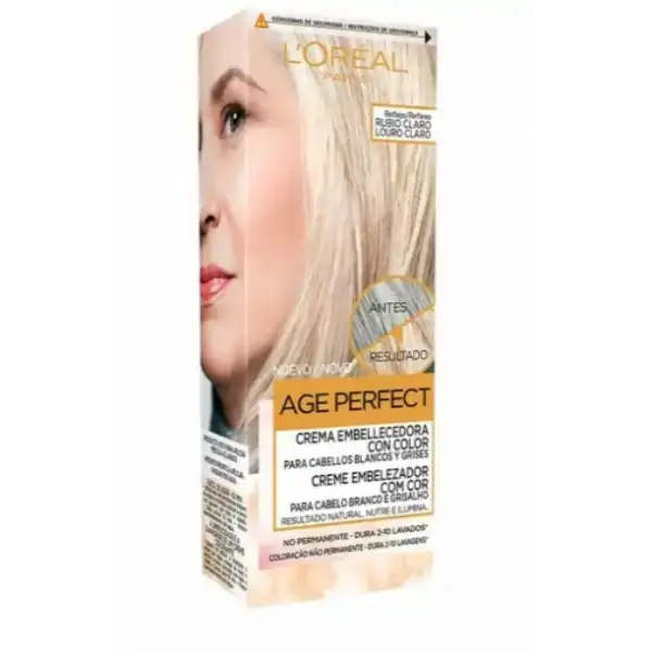 Touch of Light Blonde - Age Perfect Grau/Weiß Haarfarbenpflege von L'Oréal Paris