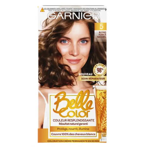 5 Biondo Scuro Naturale - Tinta Permanente per Capelli Belle Color di Garnier Garnier 5,96 €