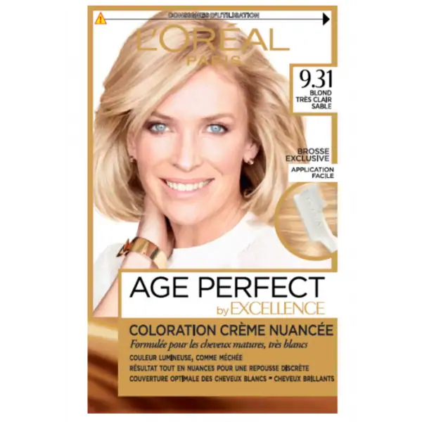 9.31 Very Light Sand Blonde - Age Perfect Mature / Very White Hair Color by L'Oréal Paris L'Oréal 7,00 €