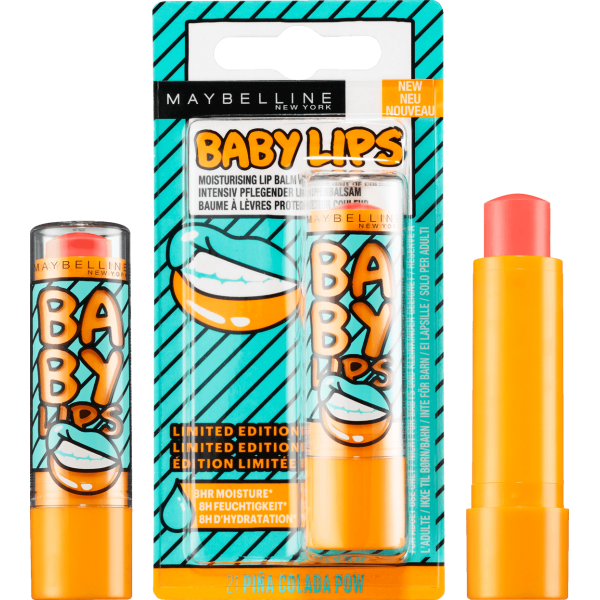 Pina Colada Pow - Lippenbalsam-der Feuchtigkeitsspendende Electro Baby Lips presse / pressemitteilungen Maybelline presse /