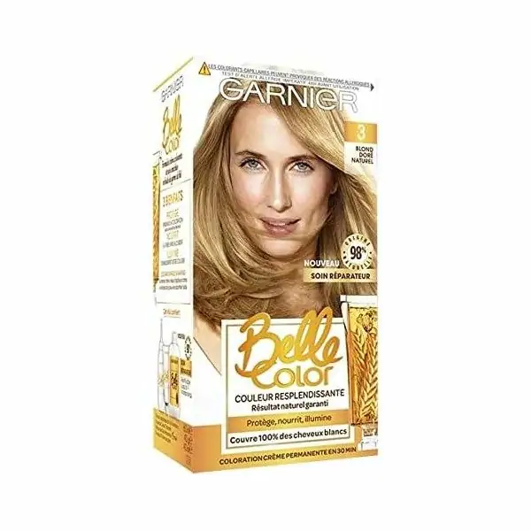 3 Rubio dourado natural - Color de cabelo permanente Belle Color de Garnier Garnier 4,50 €