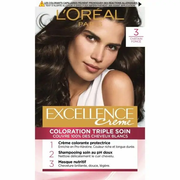 3 Dark Brown - L'Oréal Paris L'Oréal Excellence Permanent Hair Color 5,00 €