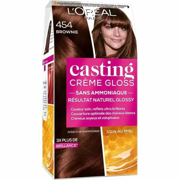 454 Brownie - Coloración de cabelo ton sobre ton sen amoníaco Crème Gloss de L'Oréal Paris L'Oréal 5,00 €