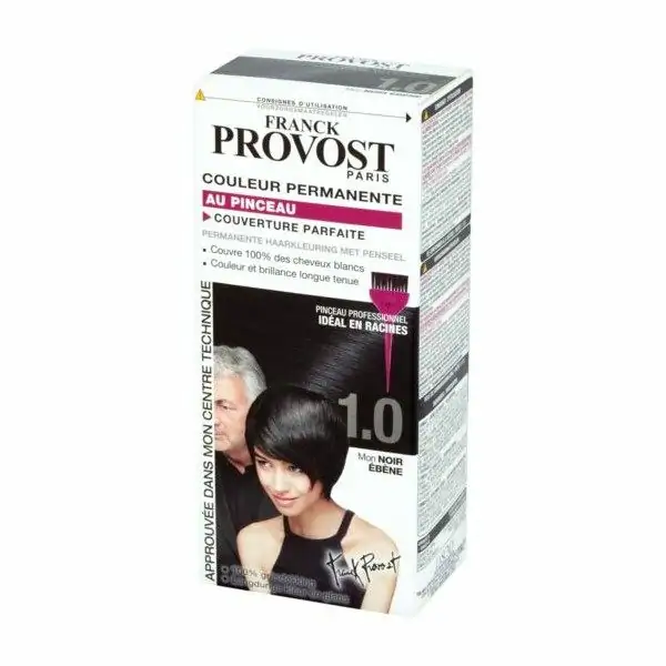 1.0 Noir Ebène - Couleur Permanente + Pinceau Professionnel de FRANCK PROVOST Franck Provost 5,50 €