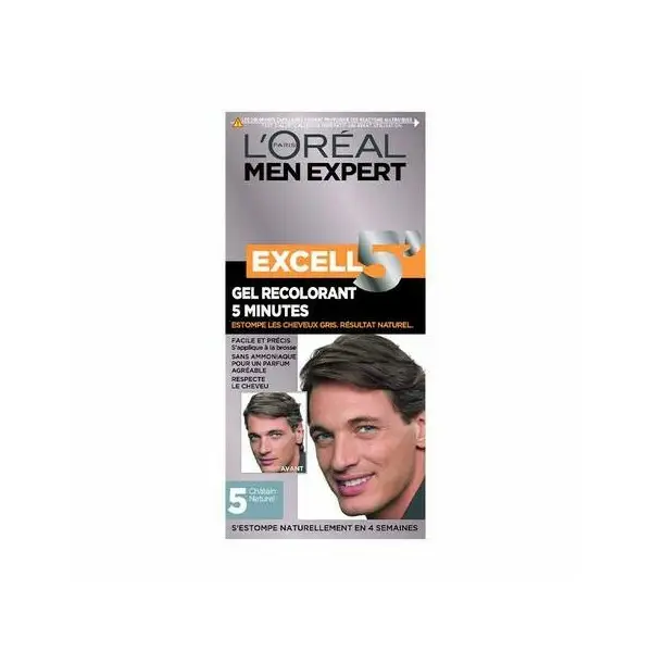 5 Natural Chestnut – Excell 5 Recoloring Gel-Creme-Haarfarbe für Männer von L'Oréal Men Expert L'Oréal 6,82 €