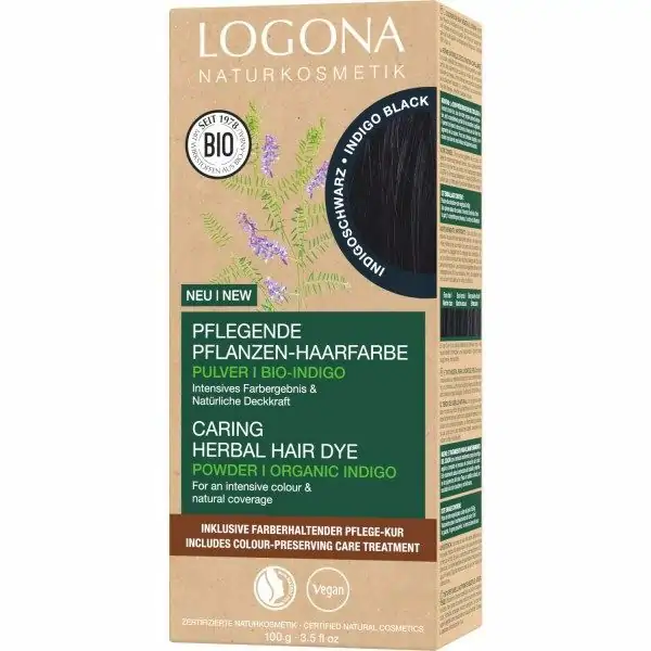 Noir Indigo - Color de cabelo botánico nutritivo con Índigo ORGÁNICO e LOGONA VEGANO Naturkosmetik LOGONA Naturkosmetik 4...