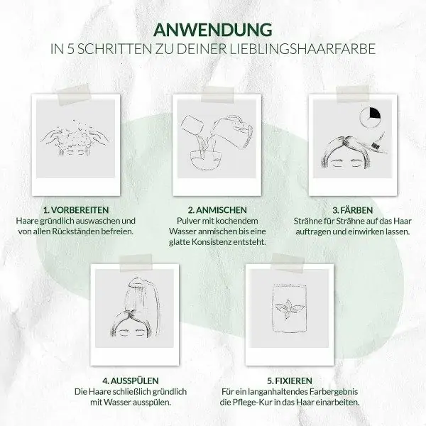 Noir Indigo - Ile kolore botaniko elikagarria Indigo ORGANIKOarekin eta LOGONA VEGANarekin Naturkosmetik LOGONA Naturkosmetik