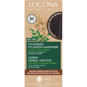 [ EXPIRED ] 4x 101 Black Brown - Coloration Capillaire Végétale Nourrissante à l'Indigo BIO et VEGAN LOGONA Naturkosmetik 4,...
