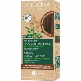 [ EXPIRED ] 4x Chocolate Brown - Coloration Capillaire Végétale Nourrissante à l'Indigo BIO et VEGAN LOGONA Naturkosmetik 4,...