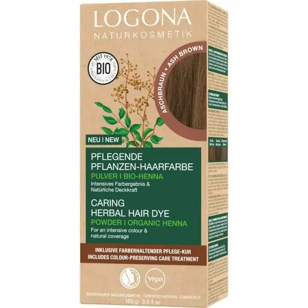 Ash Brown - Coloració Vegetal Nutritiva amb Indigo Orgànic i LOGONA VEGAN Naturkosmetik LOGONA Naturkosmetik 4,00 €