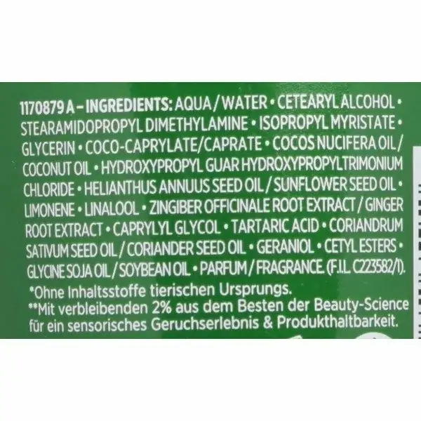 Bálsamo desenredante fortificante de xenxibre e cilantro Botanicals Fresh Care de L'Oréal Paris L'Oréal 5,00 €