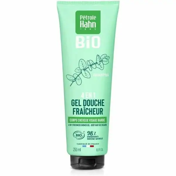 Eucalyptus Freshness - Gel de Dutxa 4en1 Cos, cabell, cara i barba de Pétrole Hahn BIO Pétrole Hann 3,00 €