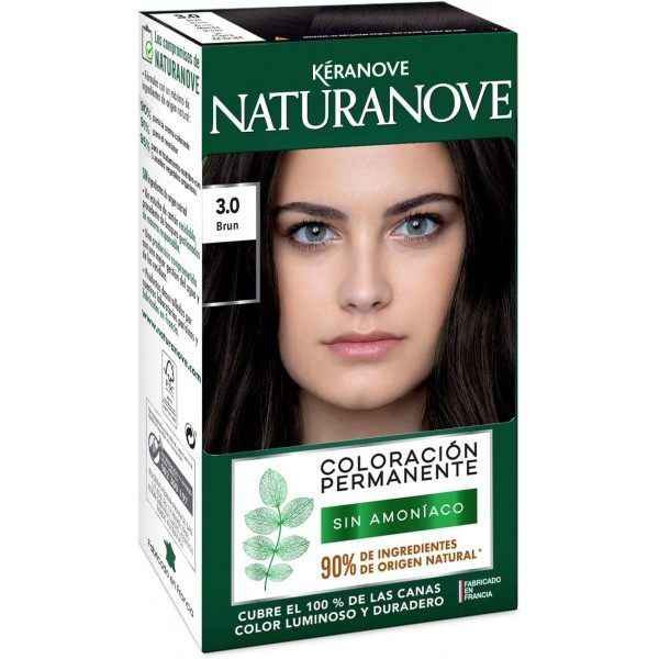 3.0 Castaño - Color de cabelo permanente sen amoníaco NATURANOVE de Kéranove Kéranove 5,00 €