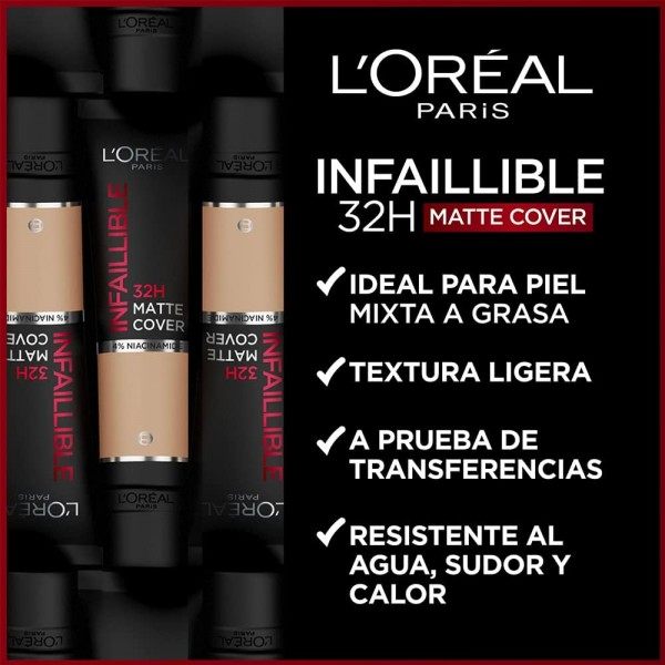 200 Neutral Undertone - Infallible 32H Matte Cover Foundation SPF 25 from L'Oréal Paris L'Oréal €8.50