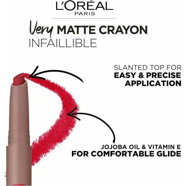 111 A Little Chilli - Rouge à Lèvres Infaillible Matte Lip Crayon de L'Oréal Paris L'Oréal 2,80&nbsp;€