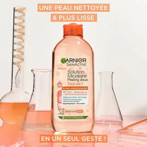 Sanftes All-in-1-Peeling mit Mizellenwasser, reinigt + Make-up-Entferner + sanftes Peeling von GARNIER SKINACTIVE Garnier 5,99 €