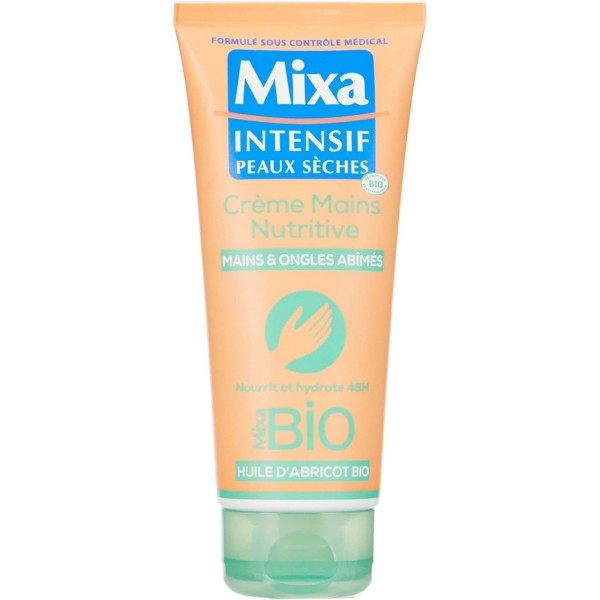 Voedende handcrème voor droge handen / zwakke nagels met biologische abrikozenolie van Mixa Bio Intensif Mixa € 4,49