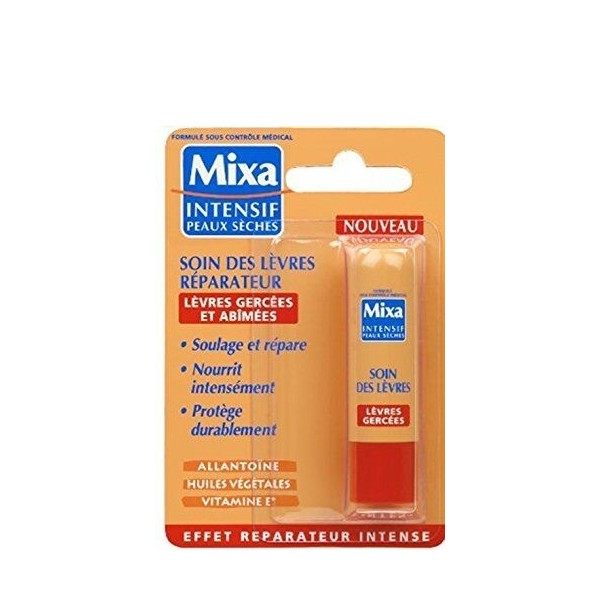 Repairing lip care for chapped and damaged lips from MIXA Intensive Dry Skin €2.50